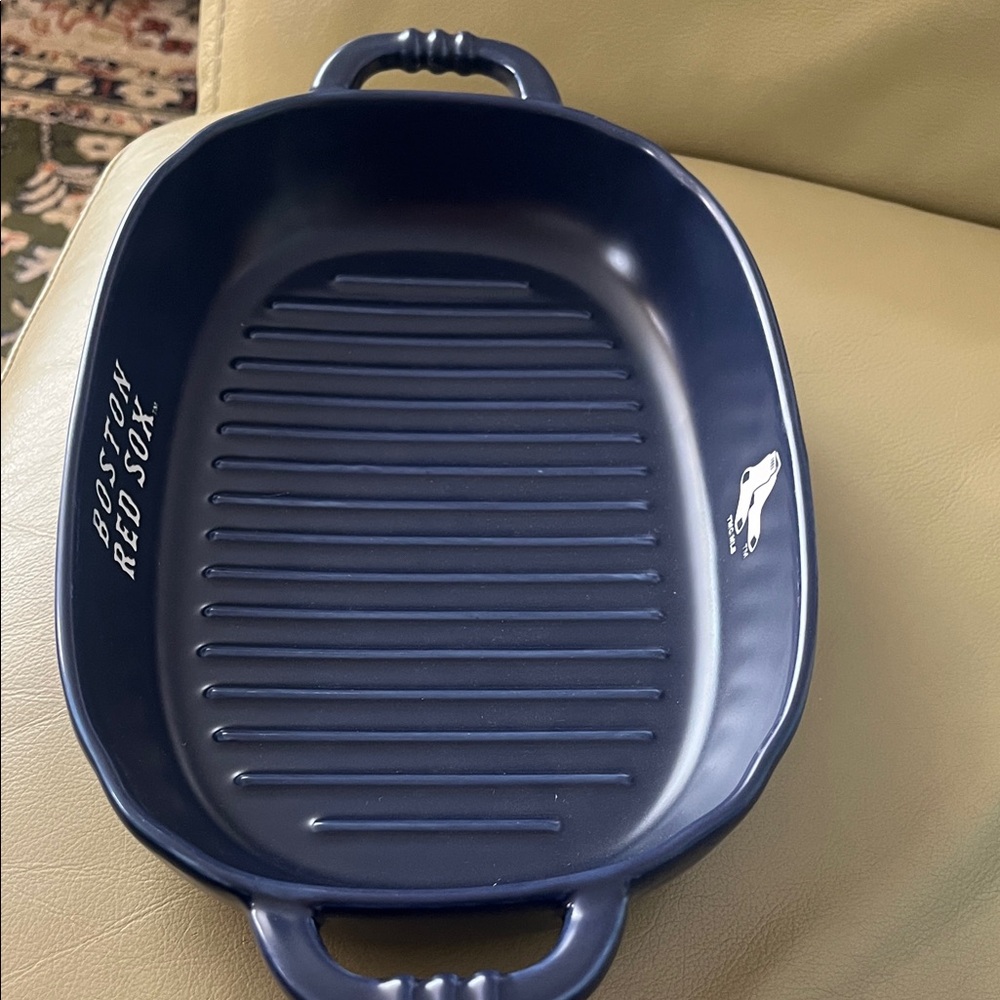 NWOB!!! Boston Red Sox Blue ceramic Grilling Pan